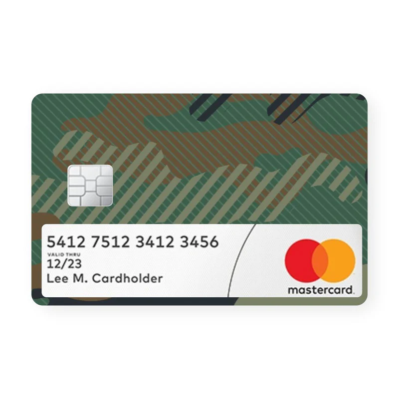 Military Green Card With Window - Image 2