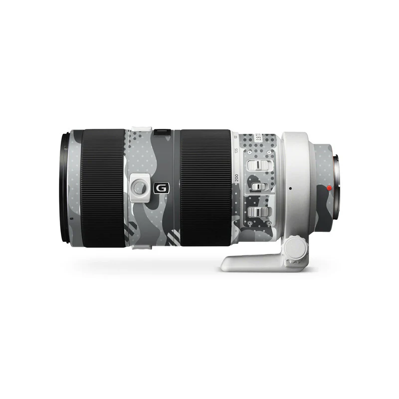 Military Grey Camo Lens Skins