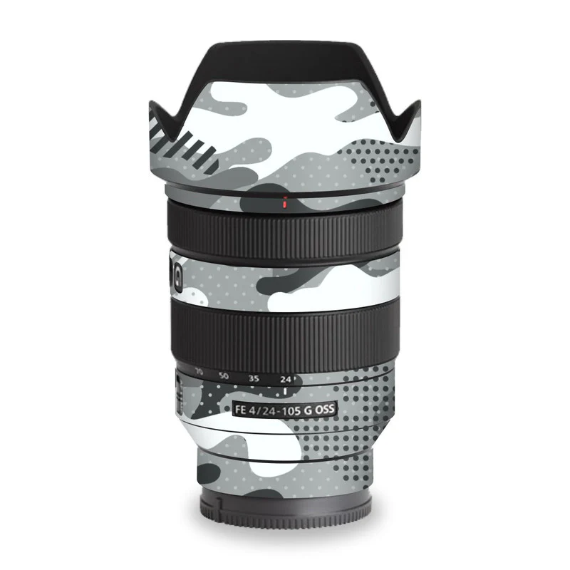 Military Grey Camo Lens Skins - Image 2