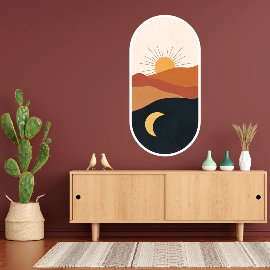 Minimalist Sunset Wall Sticker