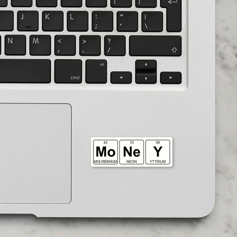 Money Money Laptop Sticker