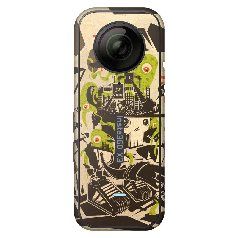 Monsters On City Insta 360 Skin