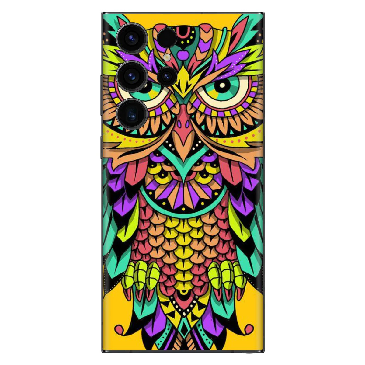 Multicolor Owl Mobile Skin