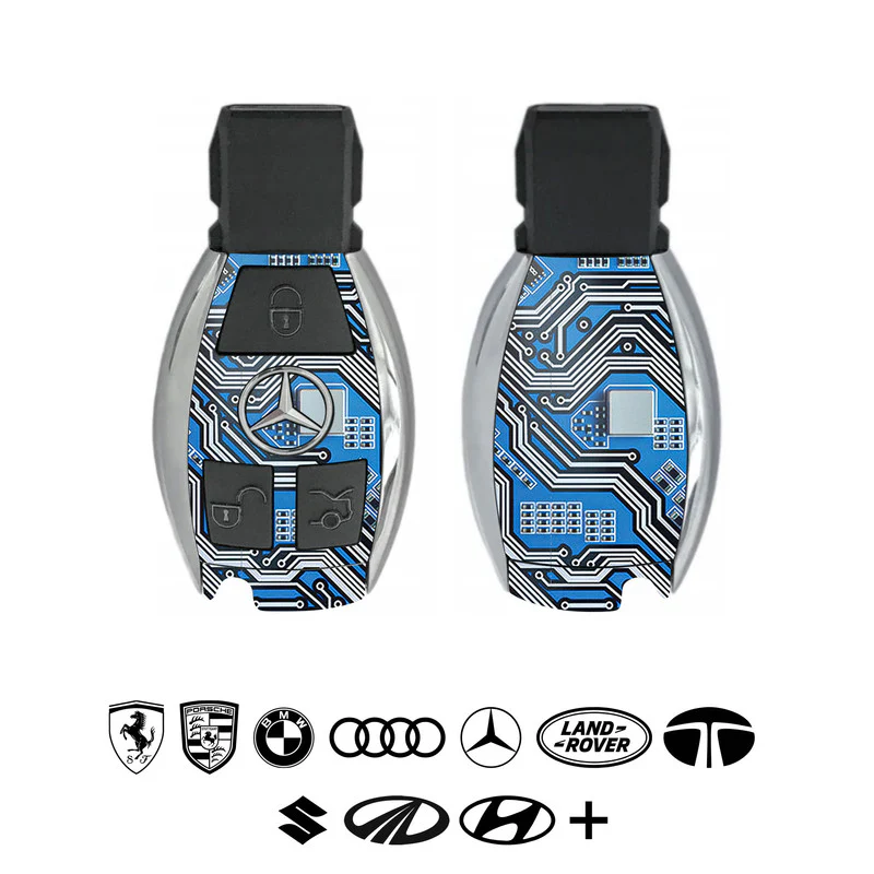 Motherboard Circuit - Blue Car Key Skins - Image 2