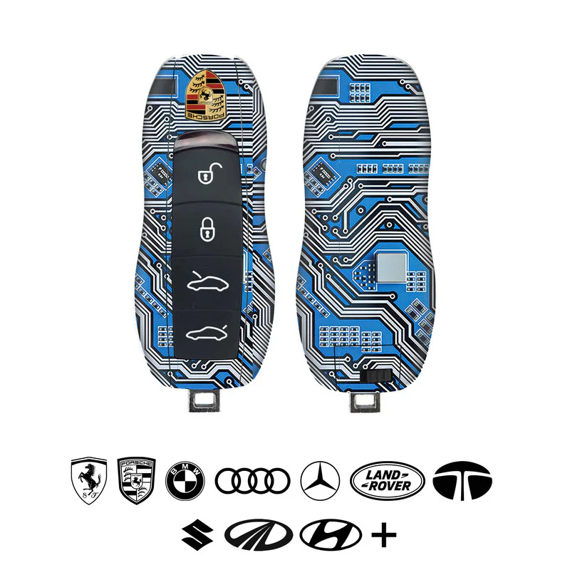 Motherboard Circuit - Blue Car Key Skins - Image 3