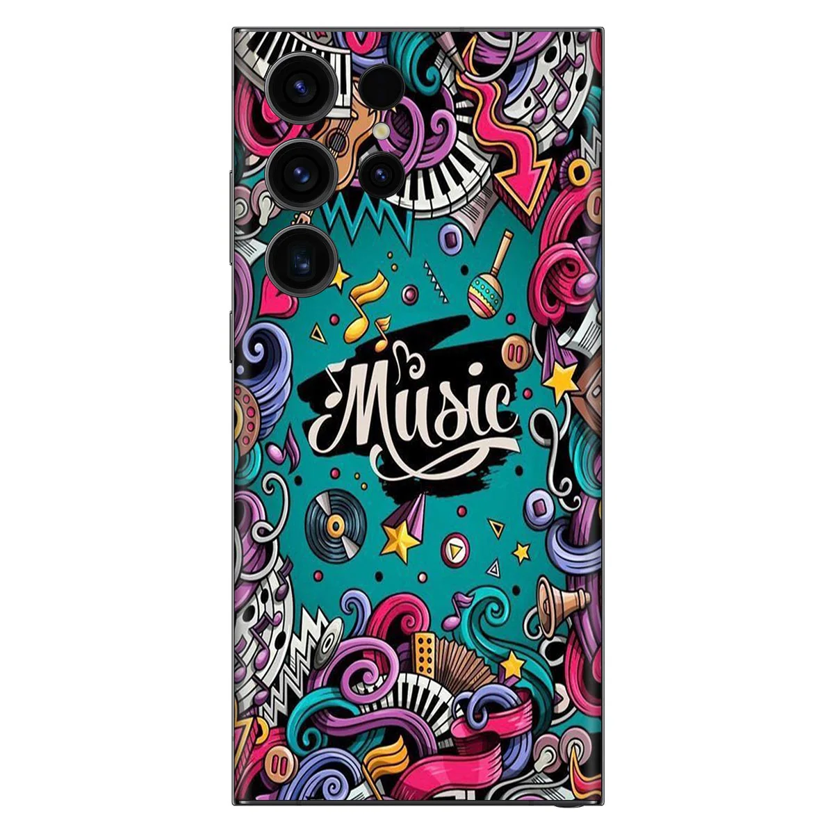 Music Lover Abstract Mobile Skin