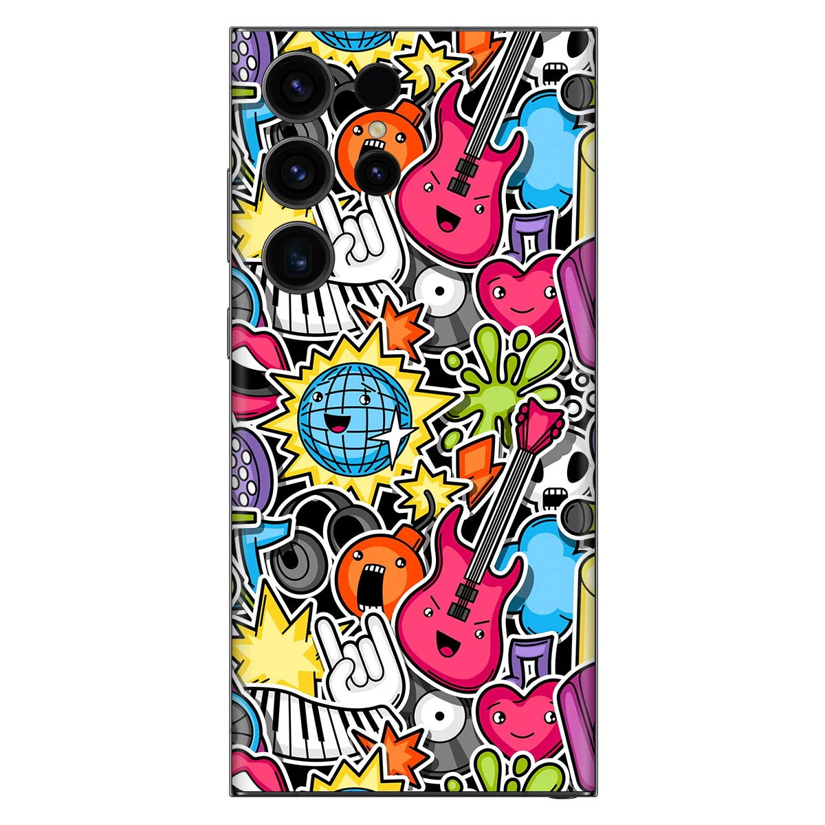 Music Pattern Art Mobile Skin
