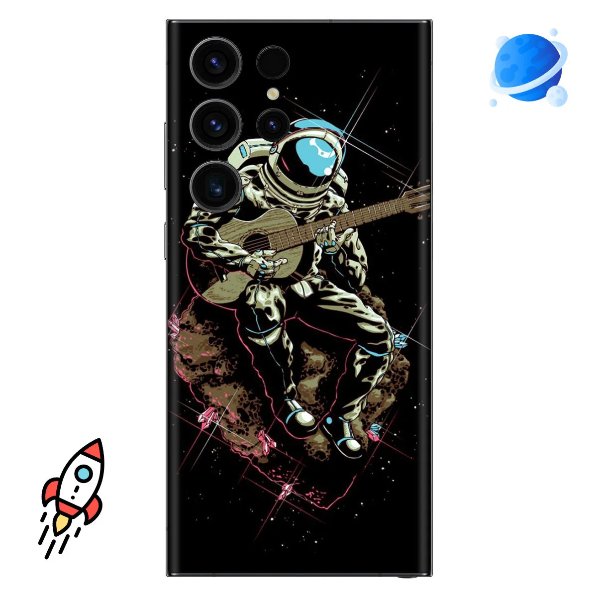 Musician Astronaut Mobile Skin
