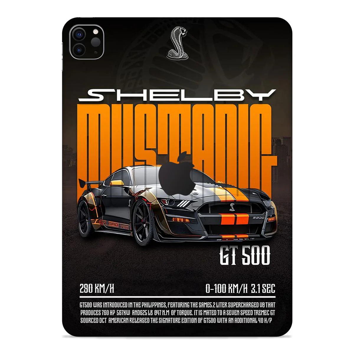 Mustang GT500 iPad Skin