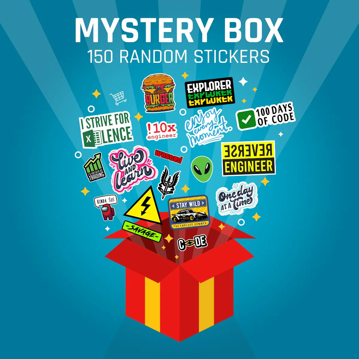 Mystery Box - 150 Stickers