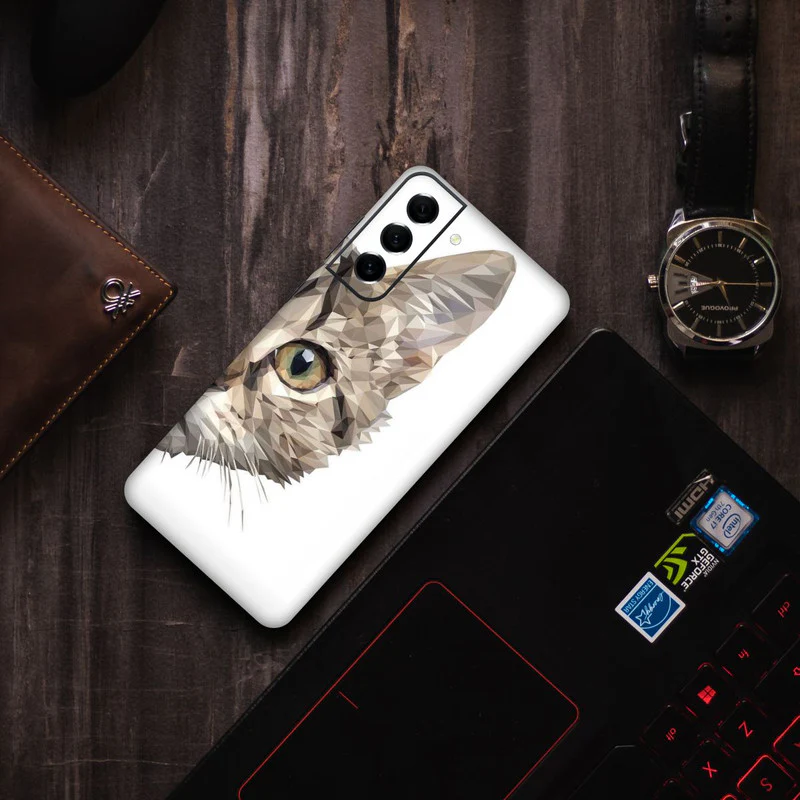 Peeking Cat Mobile Skin