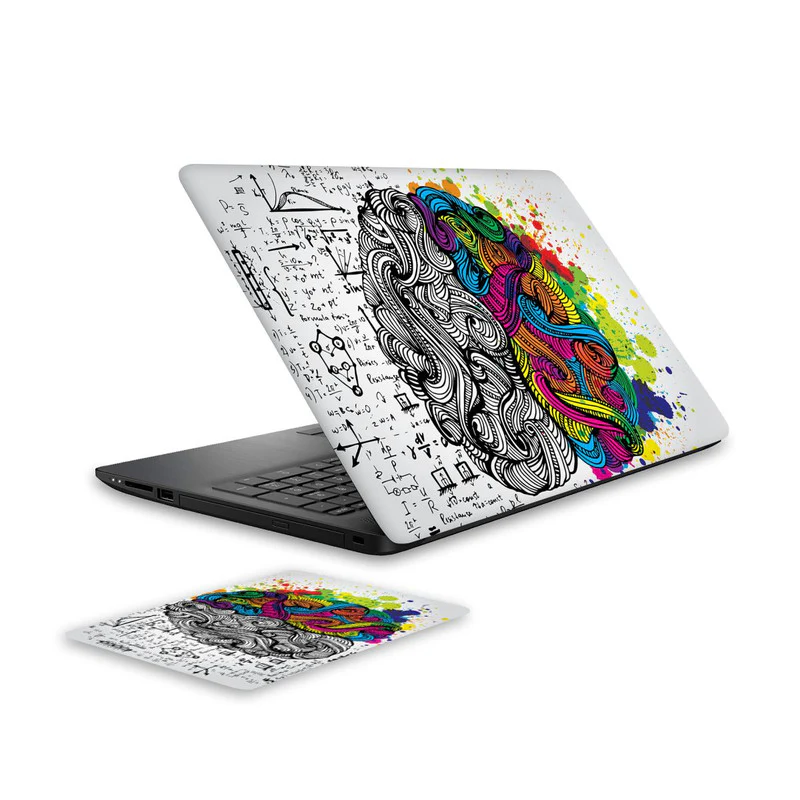 Neuro Art Laptop Skin and Mouse Pad Combo