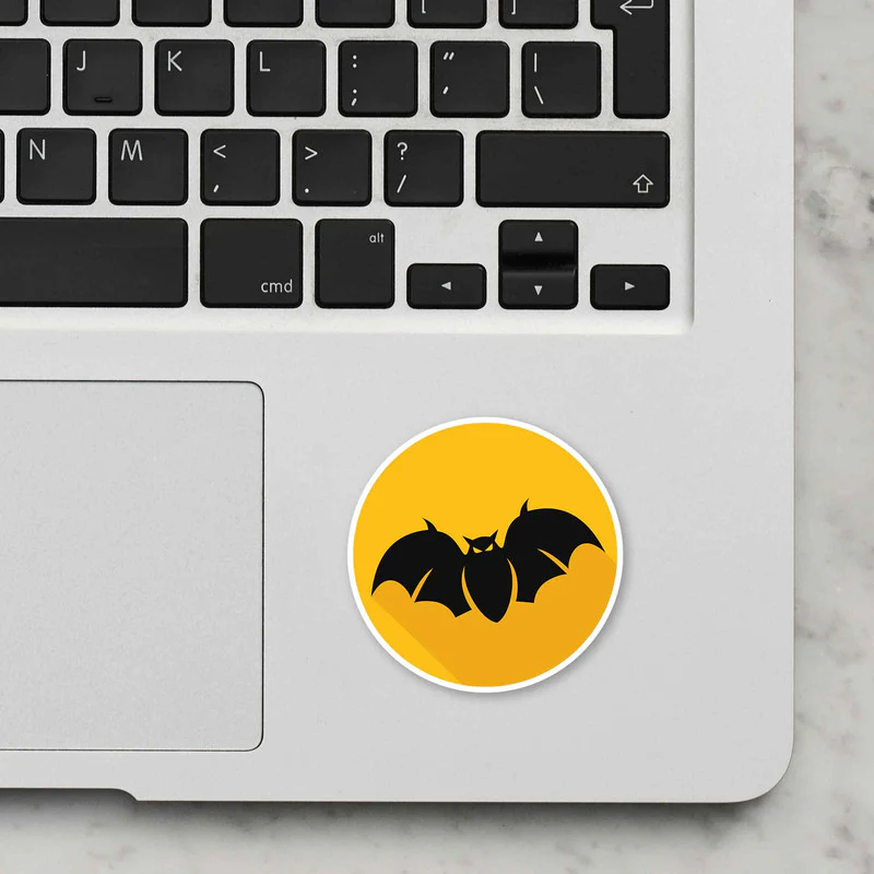Night Bat Laptop Sticker - Image 2