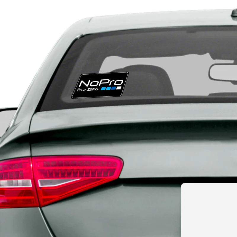 No Pro Car Sticker