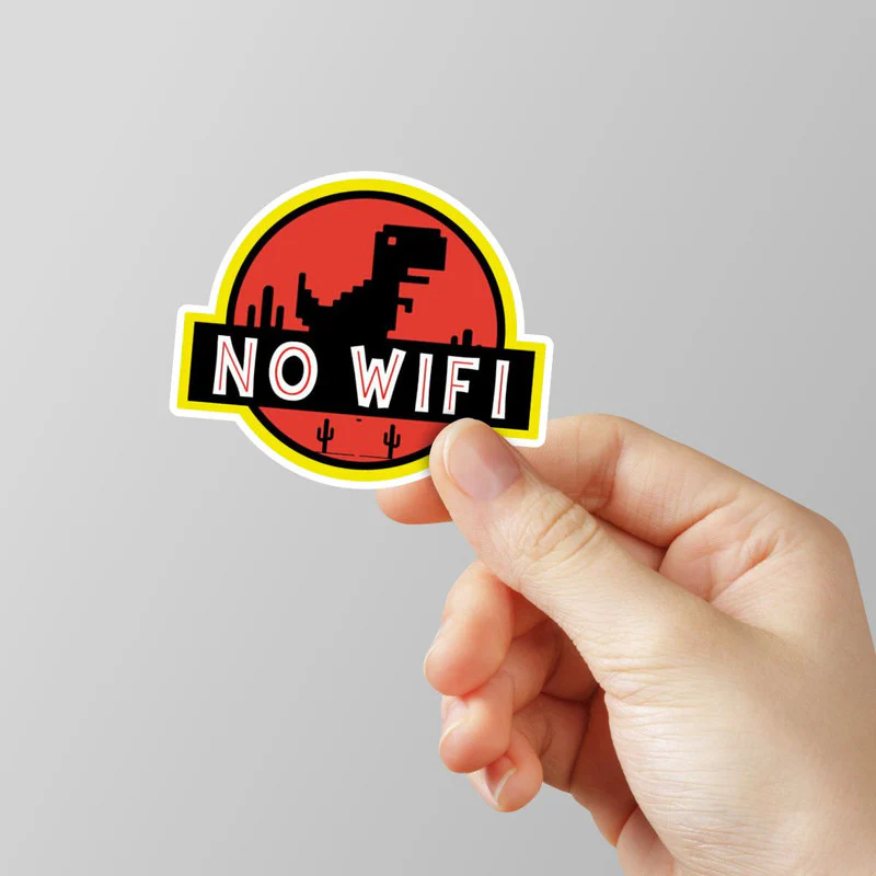No WiFi Laptop Sticker