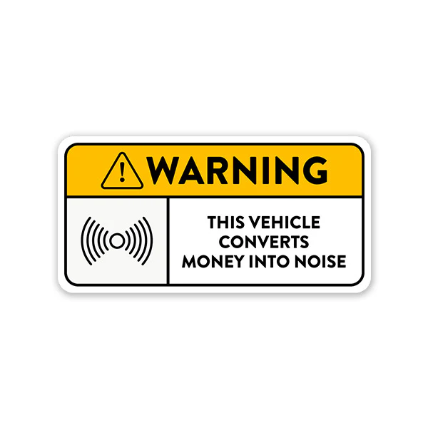 Noise Car Sticker
