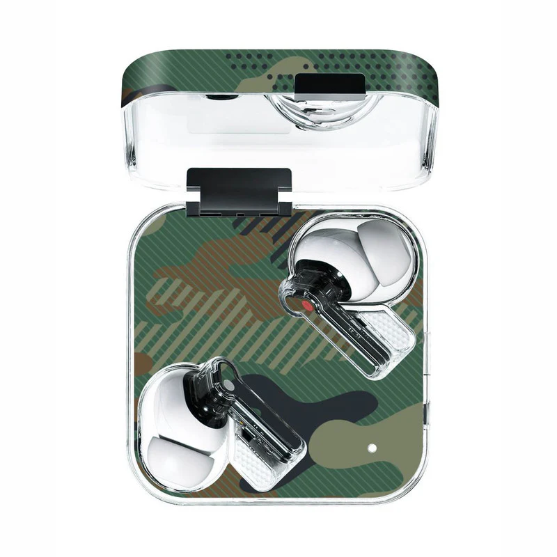 Military Green Camo Skin Wrap For Nothing Ear 1