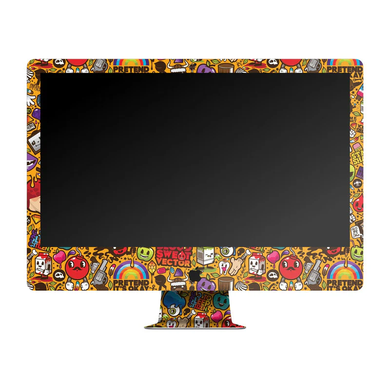 Olive Yellow Abstract Skin For Apple iMac