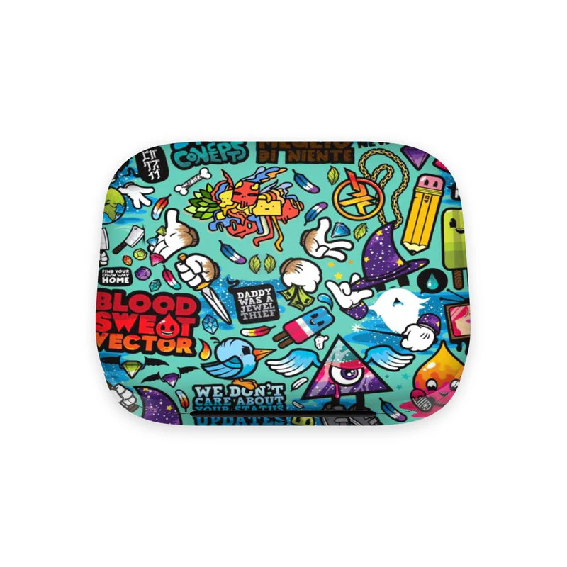 OnePlus Buds Pro Blue Abstract Skins