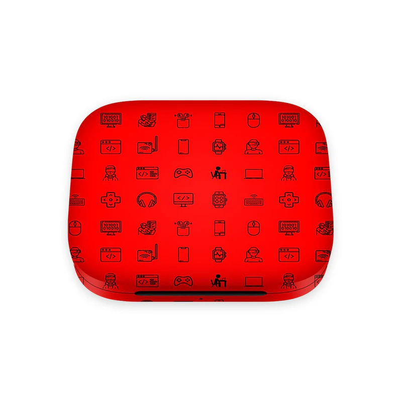OnePlus Buds Pro Tech Icons Red Skin