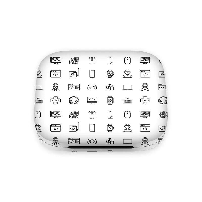 OnePlus Buds Pro Tech Icons White Skin