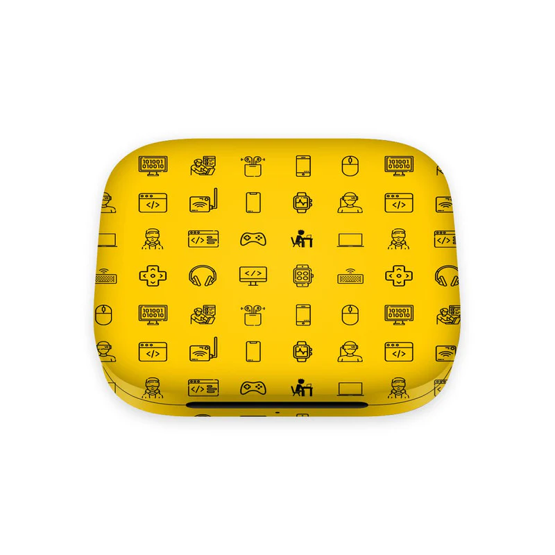OnePlus Buds Pro Tech Icons Yellow Skin