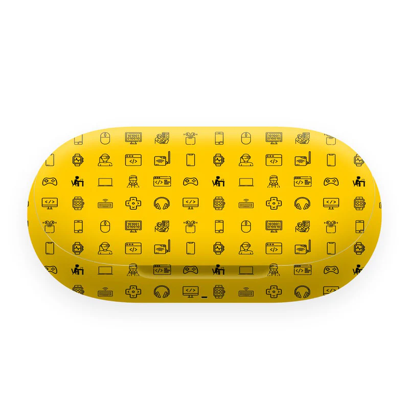 OnePlus Buds Z2 Tech Icons Yellow