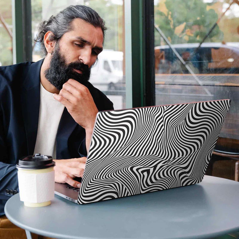 Optical Lines 3 Laptop Skin
