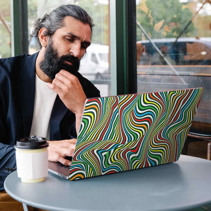 Optical Lines 4 Laptop Skin