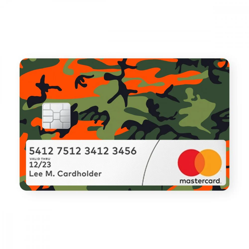 Orange Camo With Window Card - Image 2