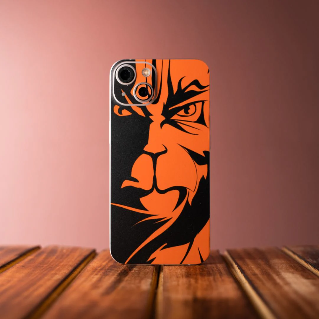 Orange Hanuman God Mobile Skin - Image 2