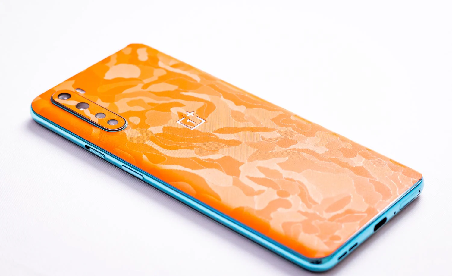Orange Shape Shift Camo Mobile Skin - Image 2