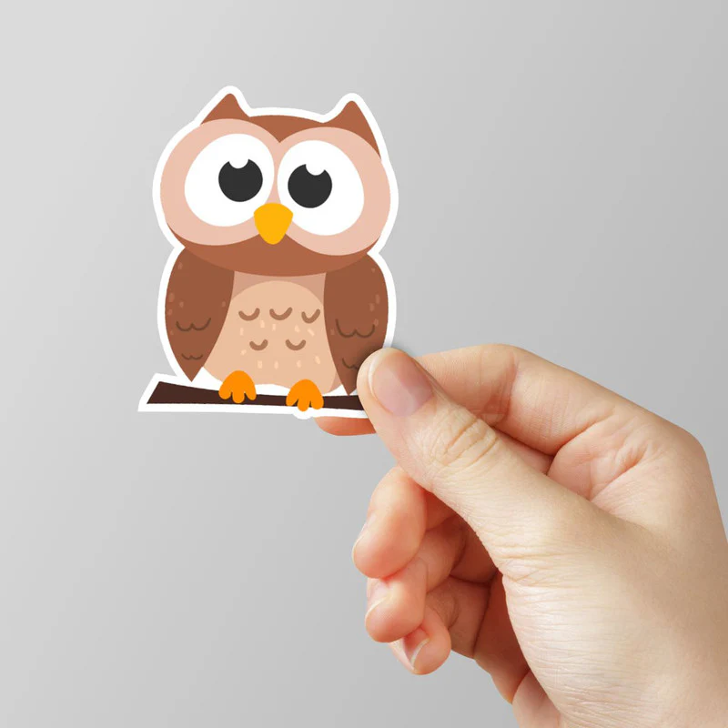 Owl Laptop Sticker