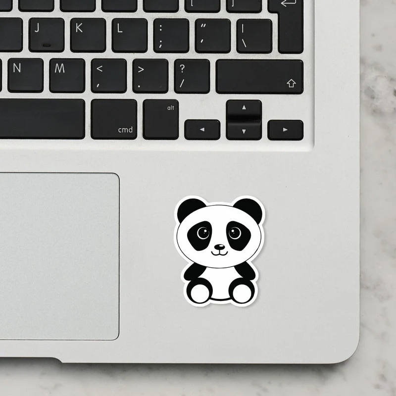 Panda 2 Laptop Sticker - Image 2