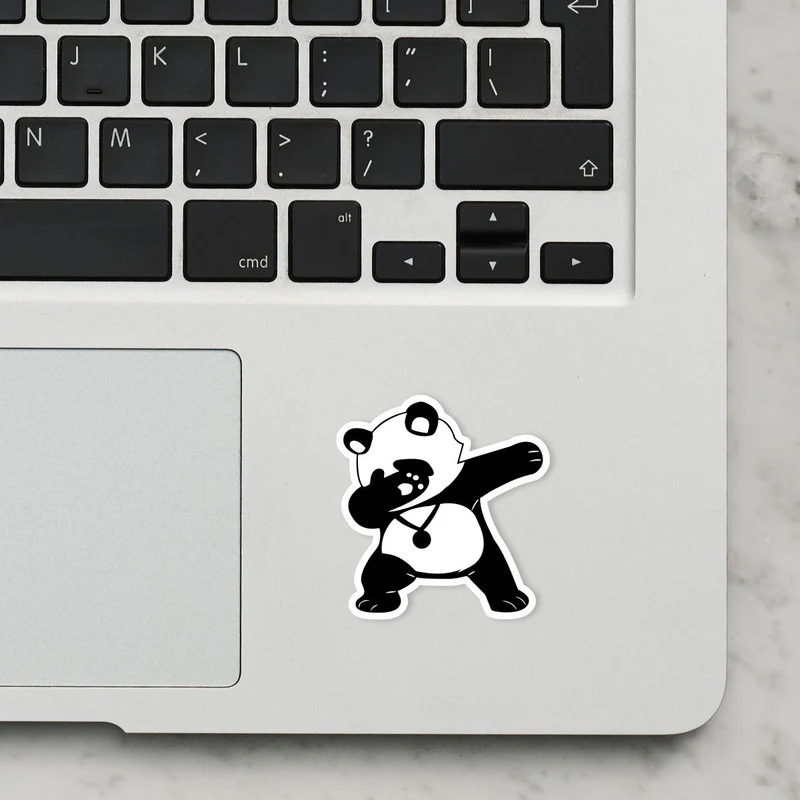 Panda 3 Laptop Sticker - Image 2