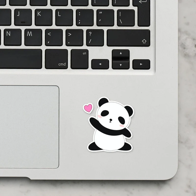 Panda 4 Laptop Sticker - Image 2