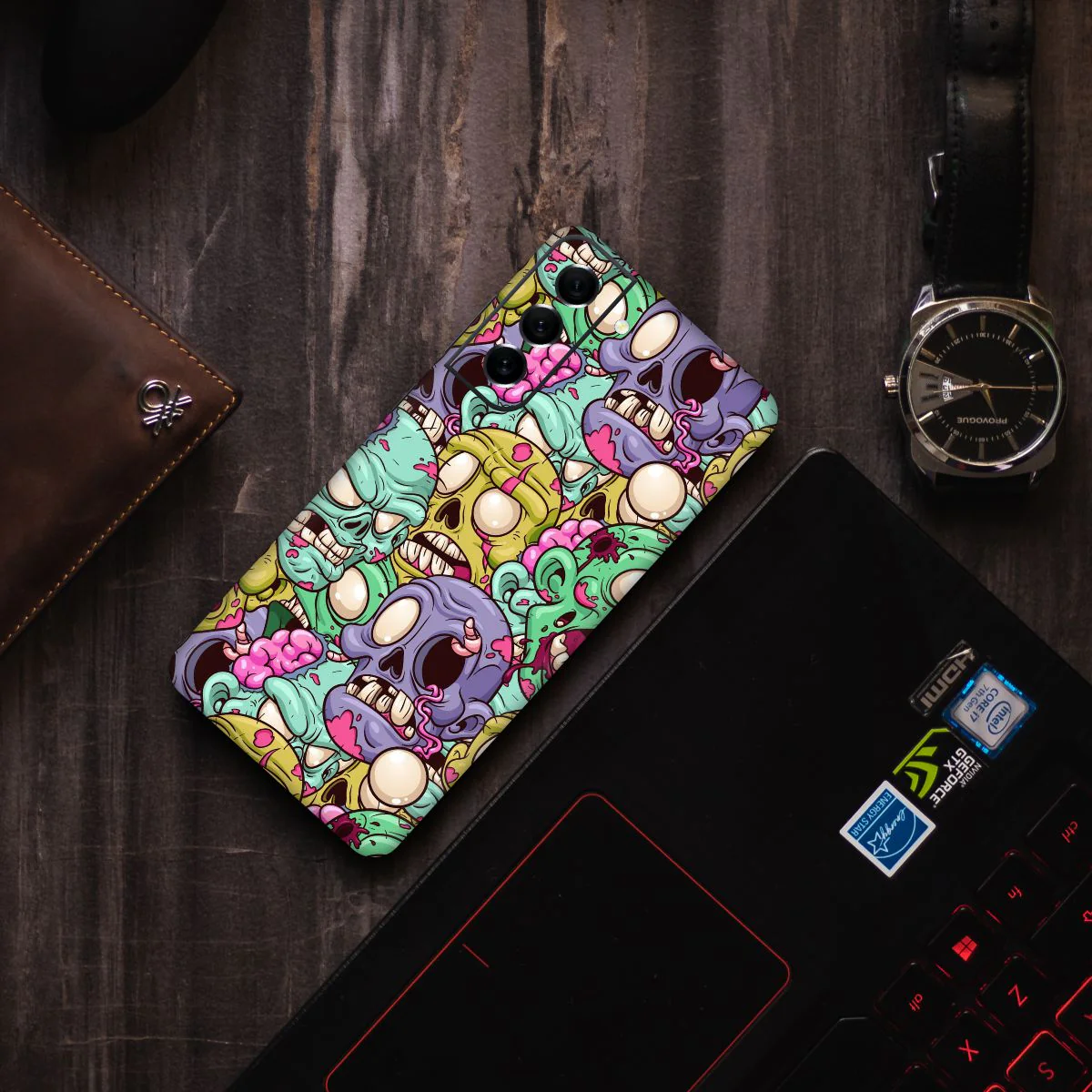 Haunted Doodle Mobile Skin