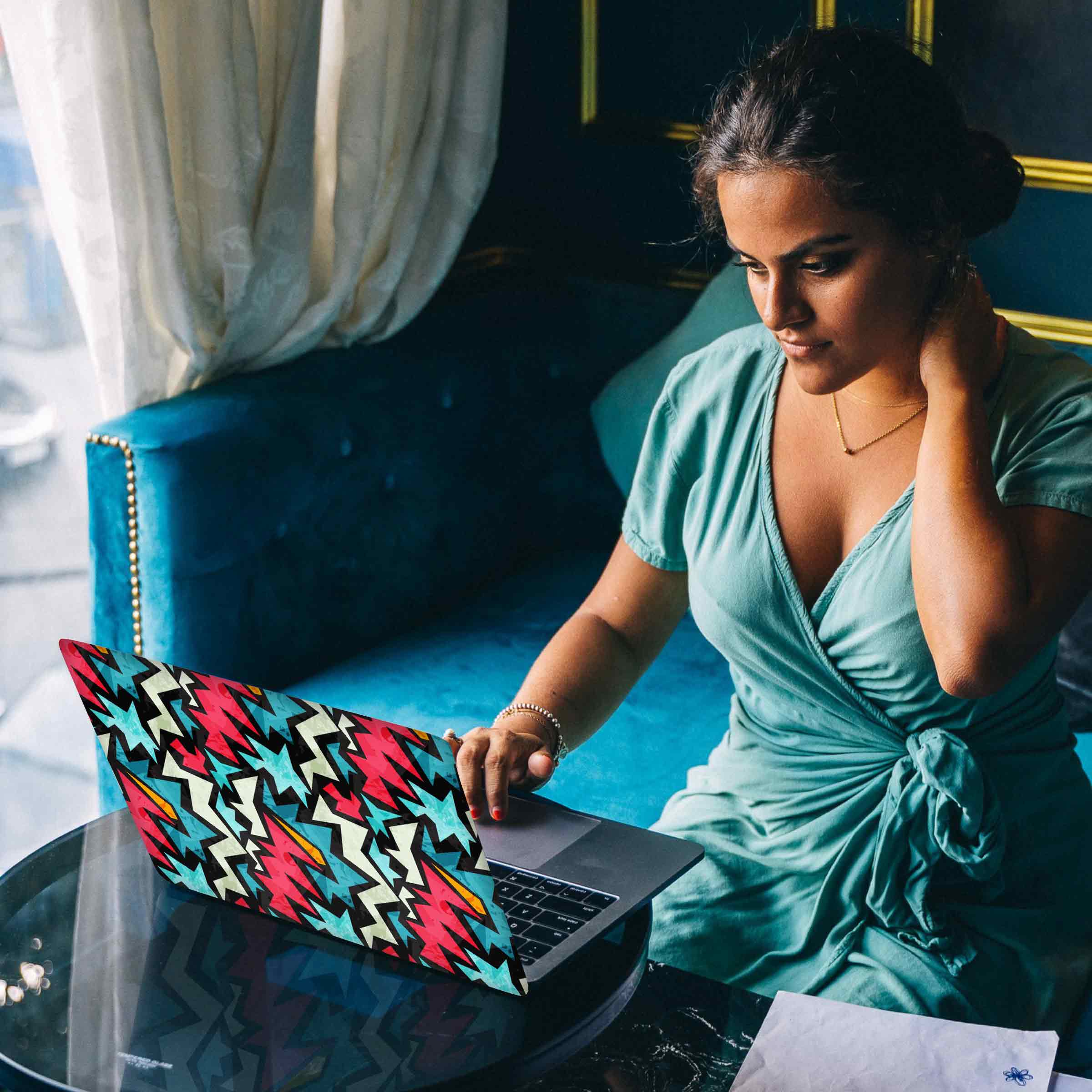 Paper Triangles Laptop Skins