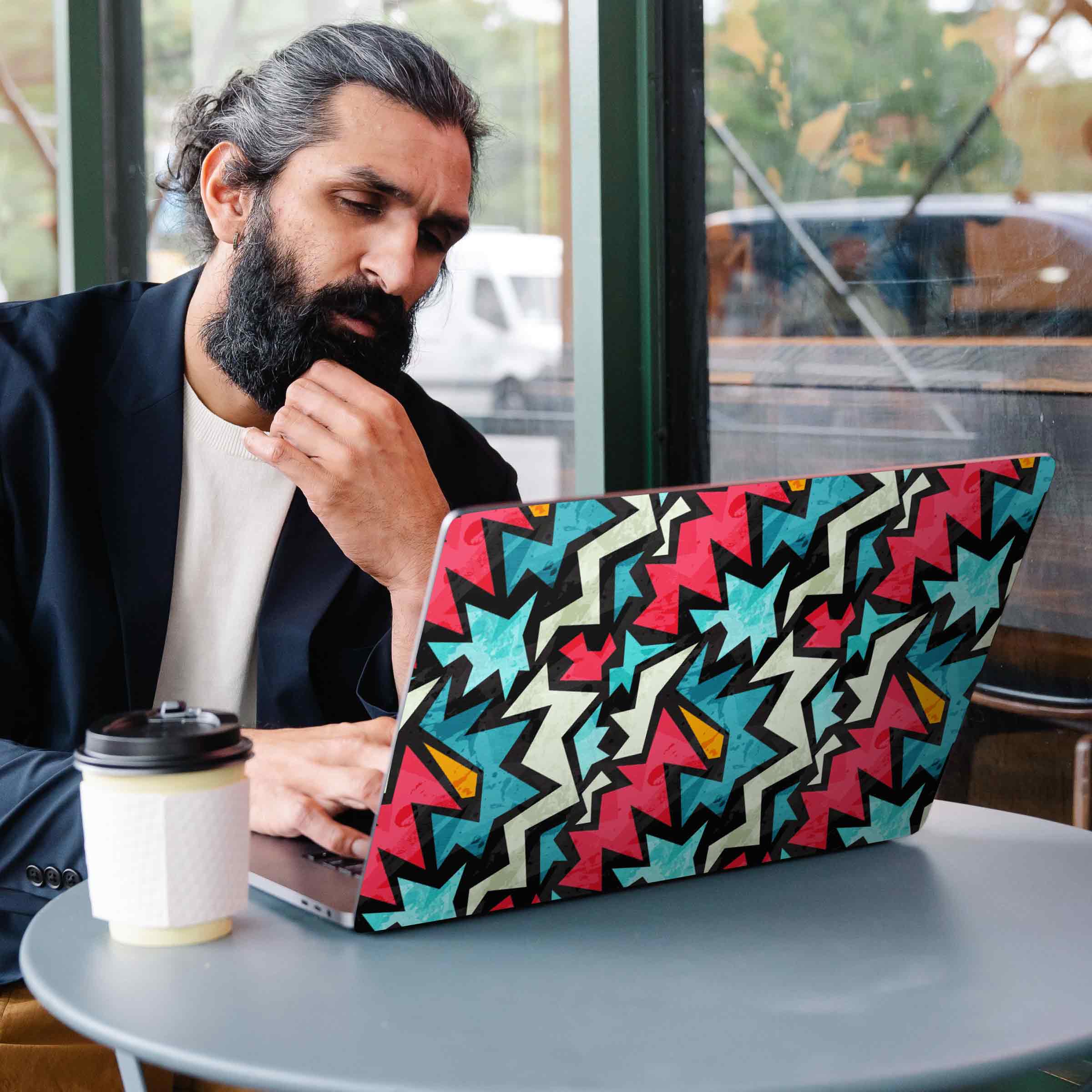Paper Triangles Laptop Skins - Image 3