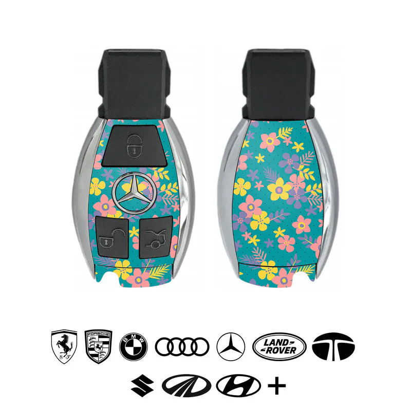 Pastel Floral Car Key Skins - Image 2
