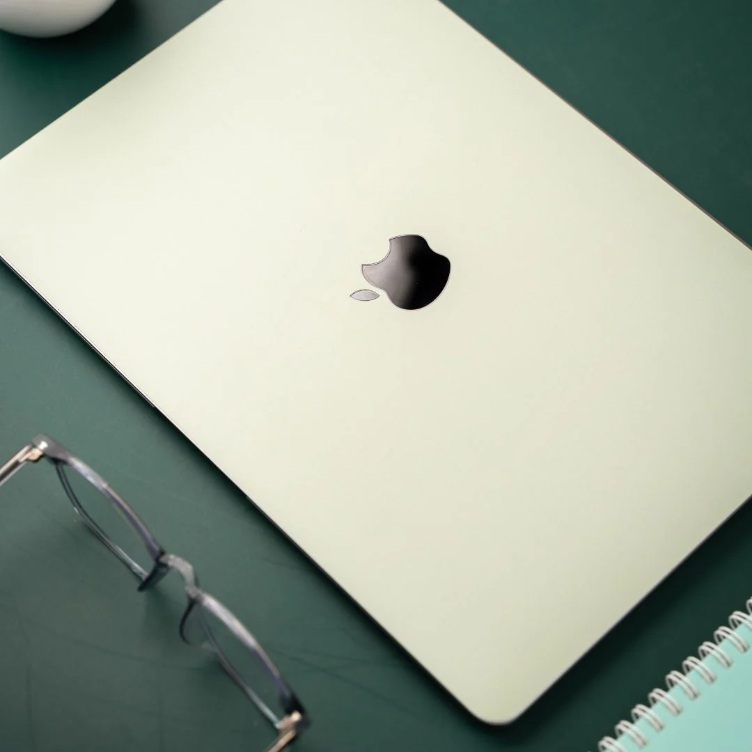 Pastel Pale Leaf Laptop Skin