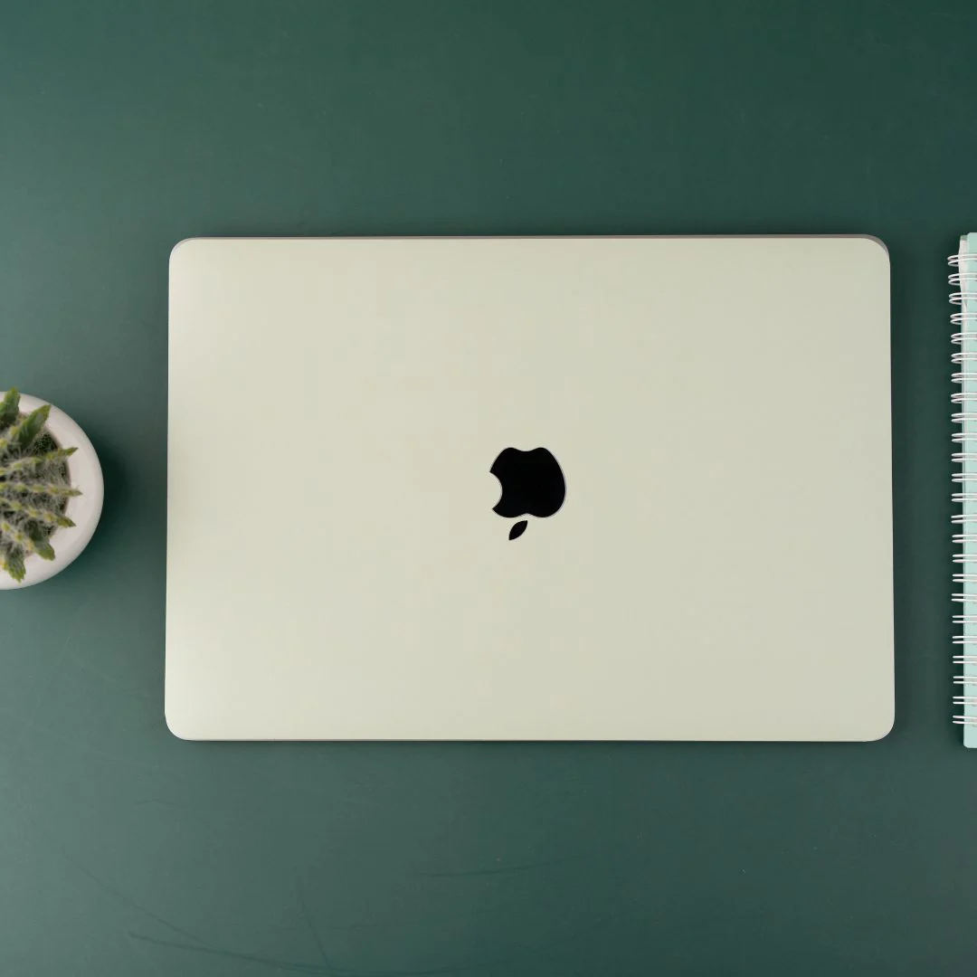 Pastel Pale Leaf Laptop Skin - Image 2