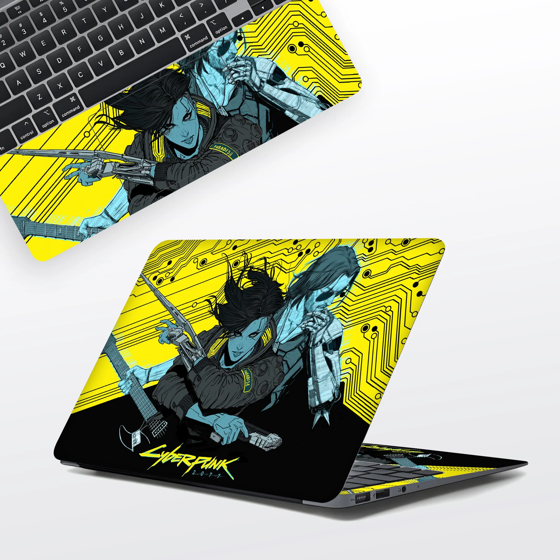 Neon Grid Laptop Skin