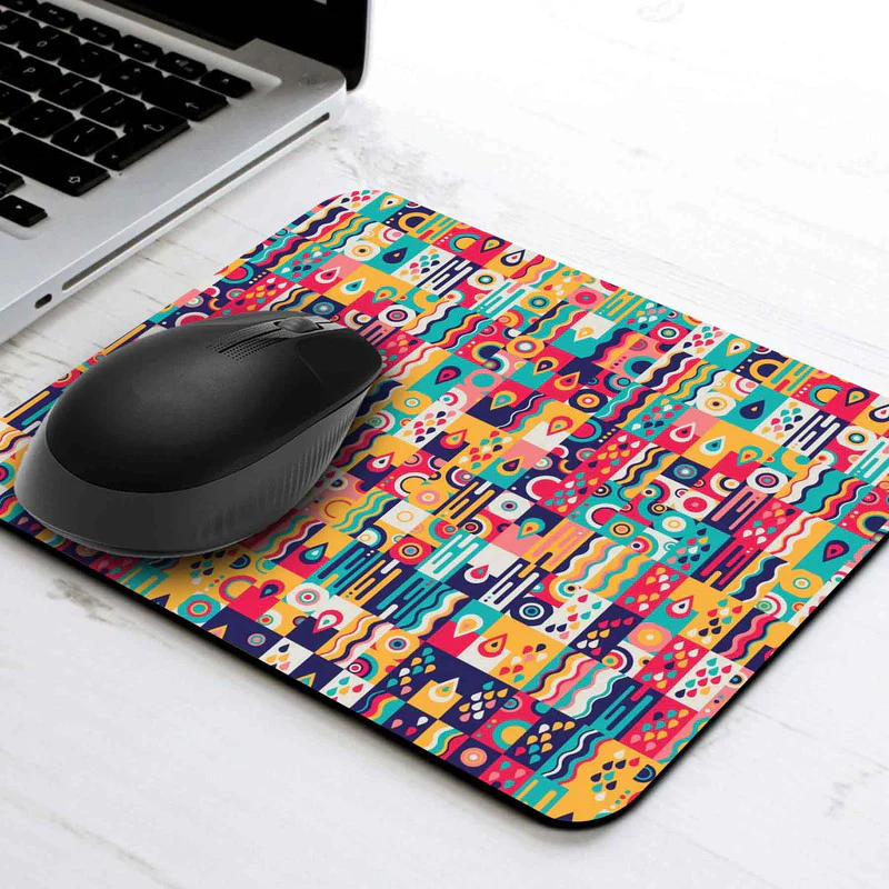 Pattern & Drops Mouse Pad