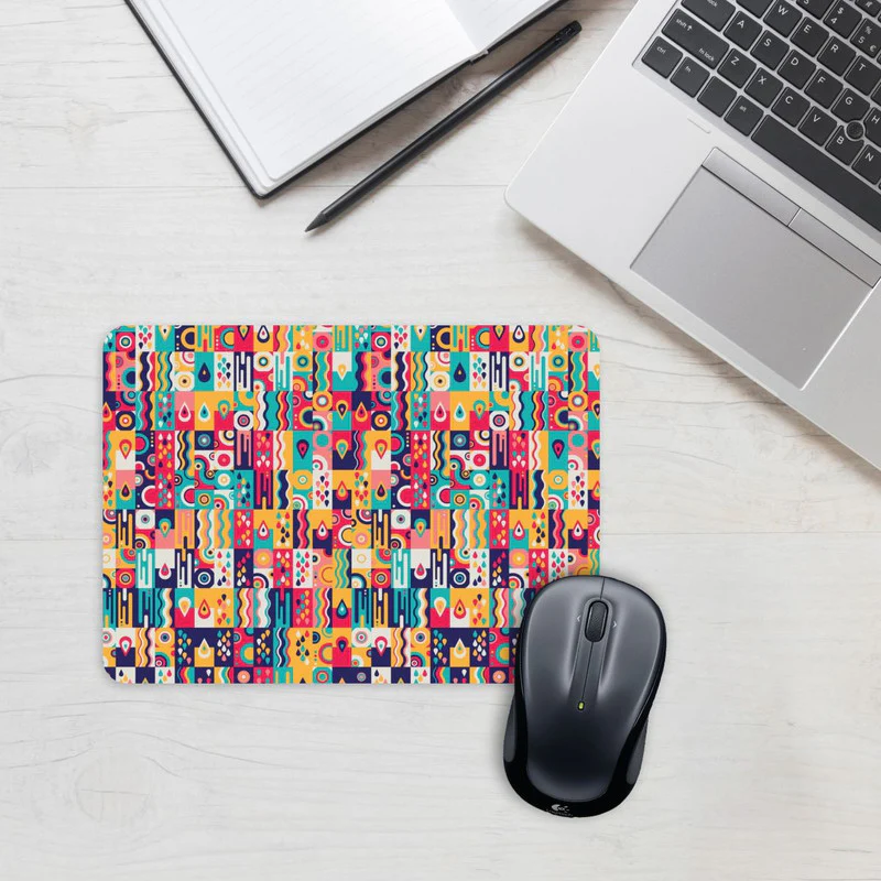 Pattern & Drops Mouse Pad - Image 2