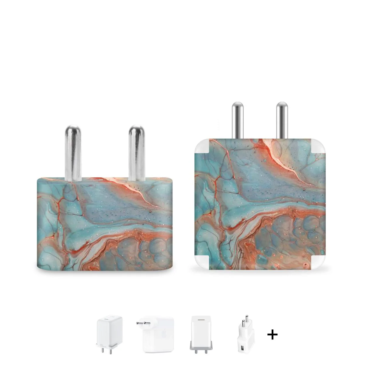 Peach Marble Charger Skin