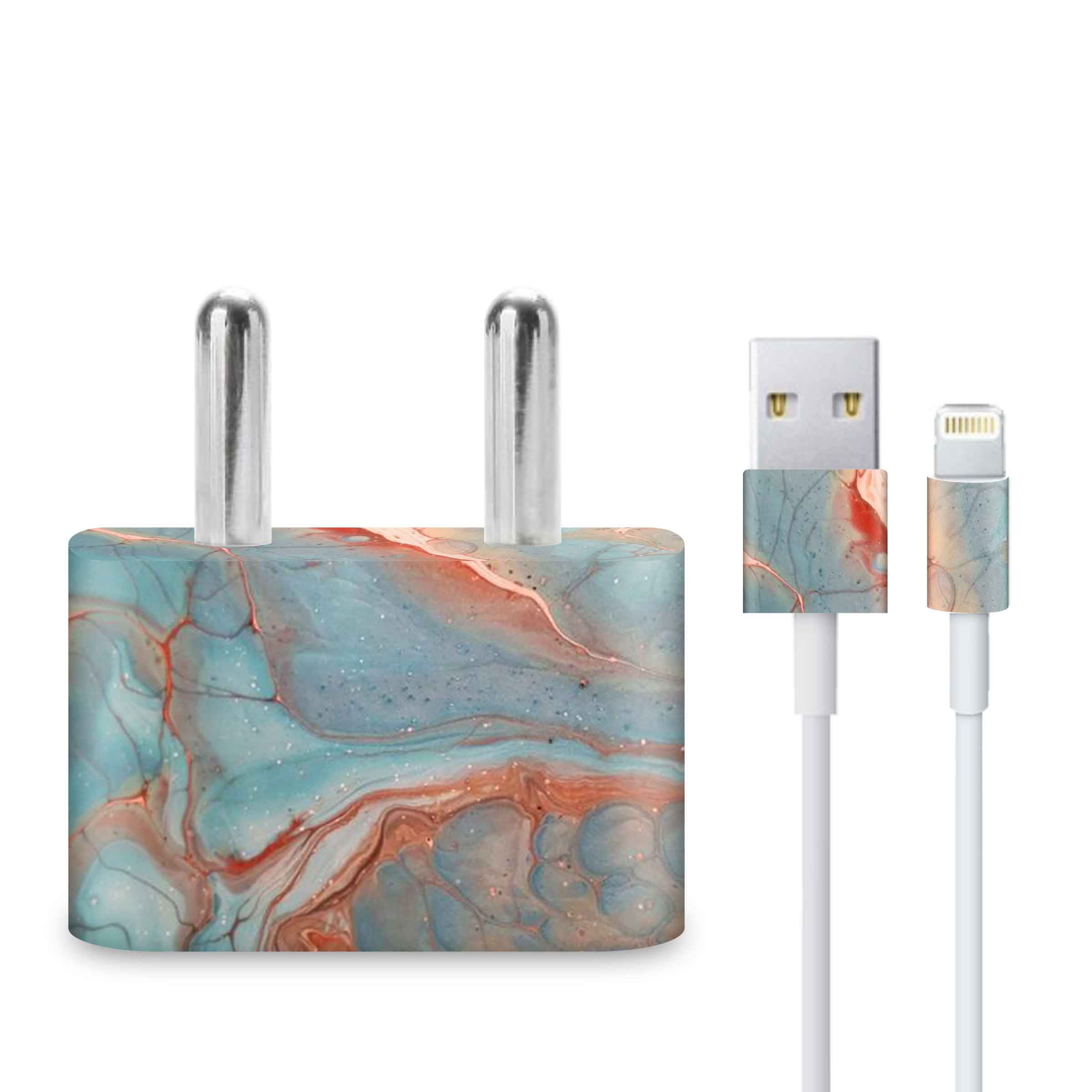 Peach Marble Charger Skin - Image 3