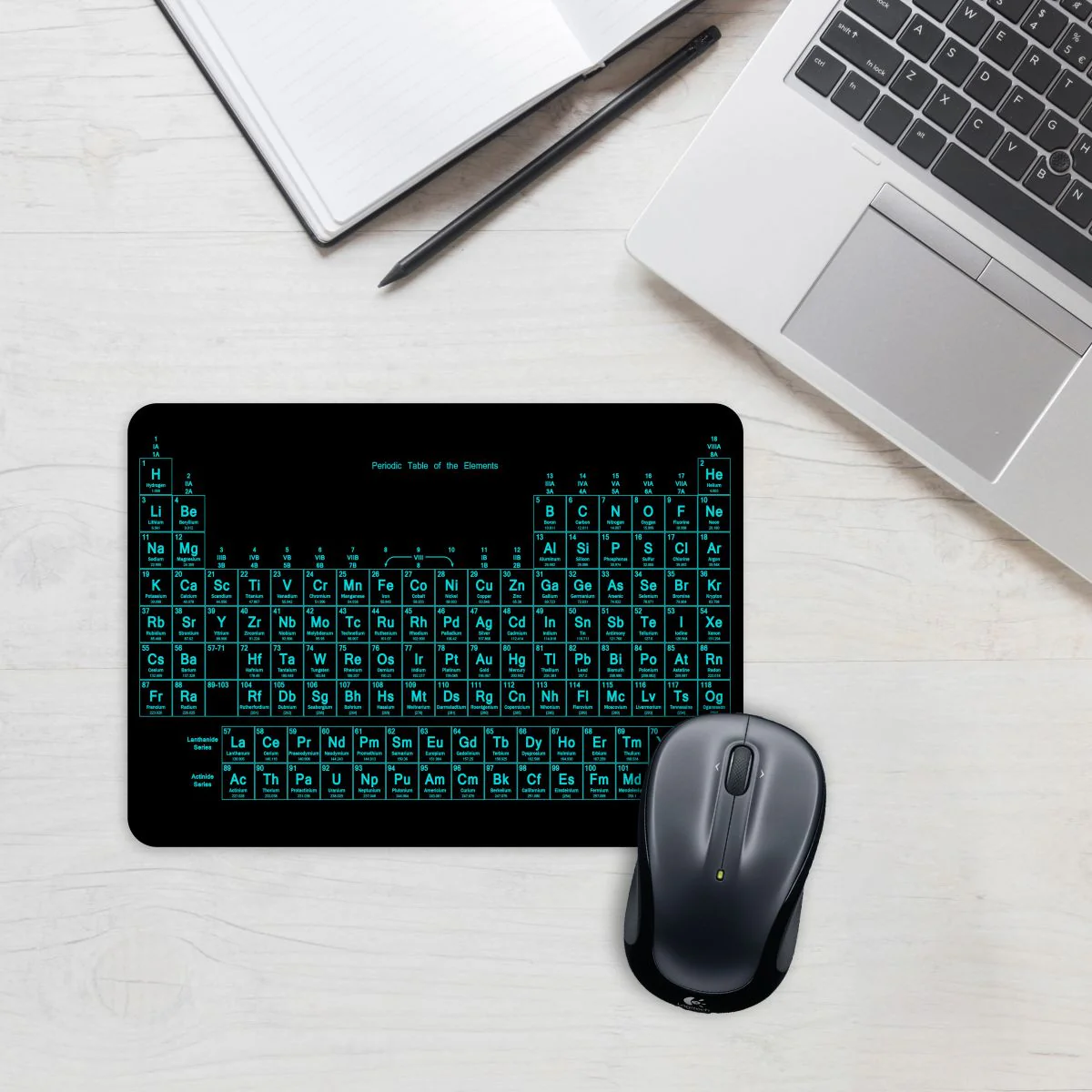 Periodic Table Design Mouse Pad