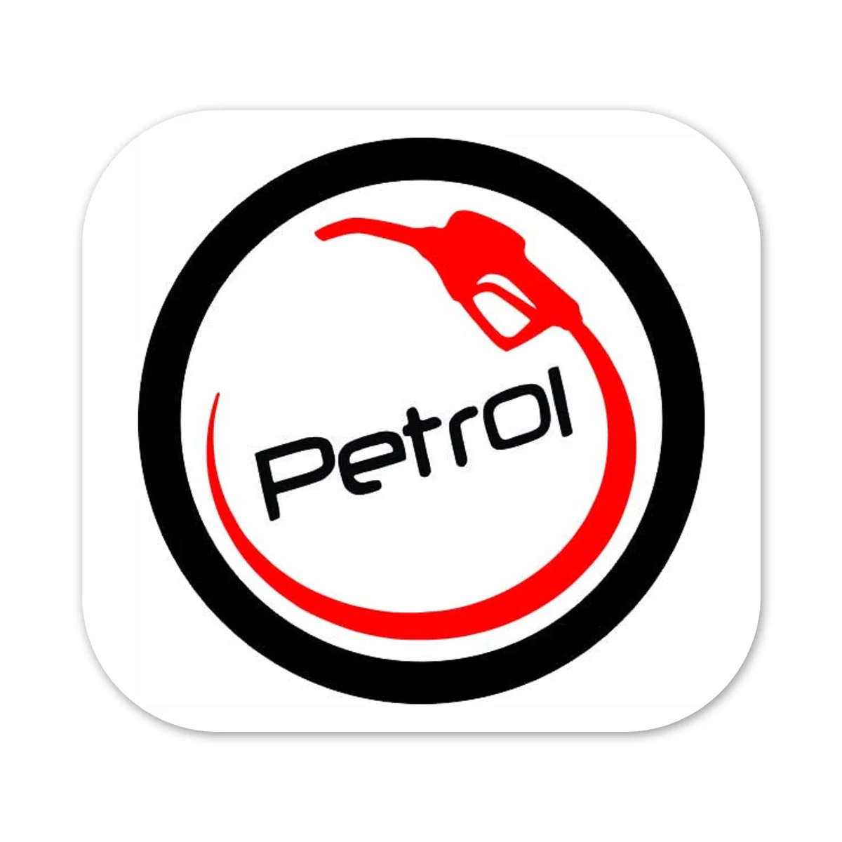 Petrol #4 SquareCar Fuel Tank Decal - Image 2
