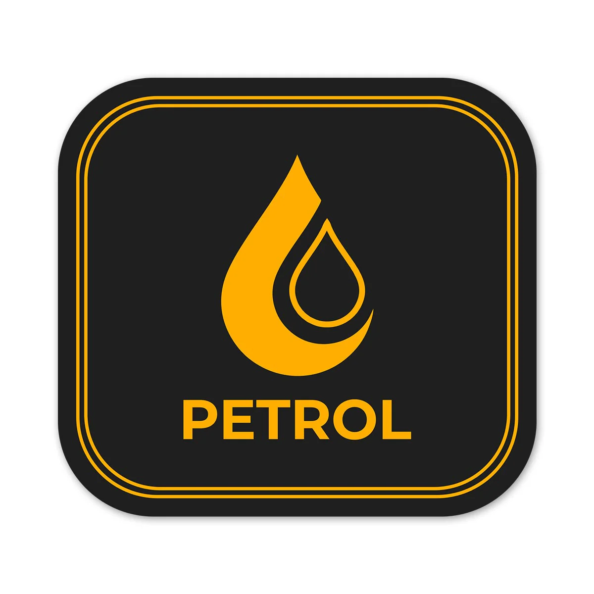Petrol #7 Square Car Fuel Tank Decal - Image 2